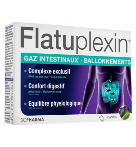 3C Pharma – Flatuplexin, 16 Sachets