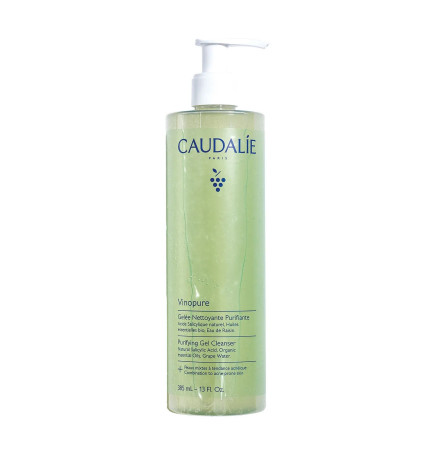 Caudalie – vinopure gelée nettoyante purifiante, 385 ml
