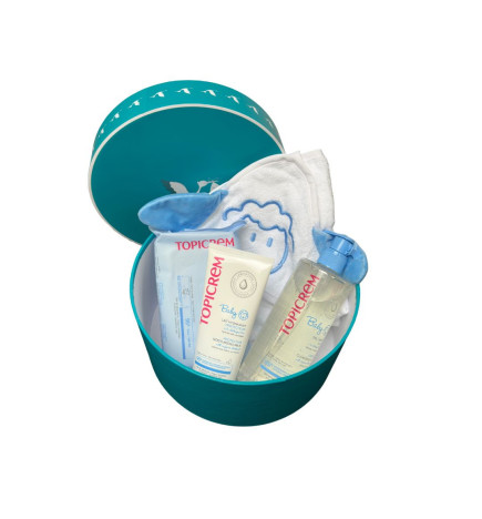 Topicrem – Bébé Coffret Bleu Naissance + Cape de Bain Offerte