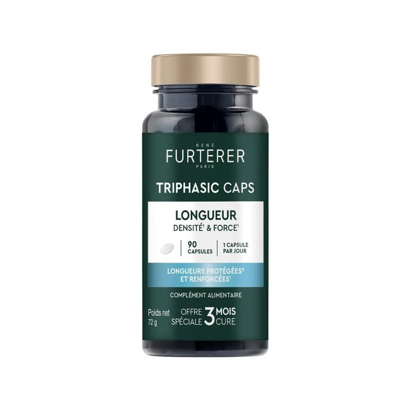 RENE FURTERER TRIPHASIC CAPS - Cheveux Abîmés Cassants, 90 Capsules