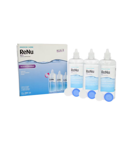 Bausch & Lomb – Renu MPS Solution multifonctions lentilles de contact, 3 × 360 ml