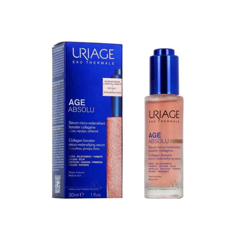 URIAGE - Age Absolu Sérum Micro-Redensifiant Booster Collagène, 30 ml