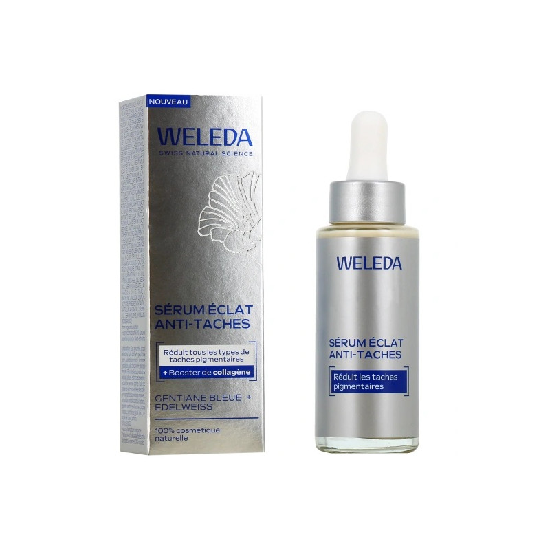 WELEDA - Sérum Éclat Anti-Taches Gentiane Bleue & Edelweiss, 30 ml