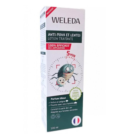 Weleda – Lotion Traitante Anti-Poux & Lentes, 100 ml