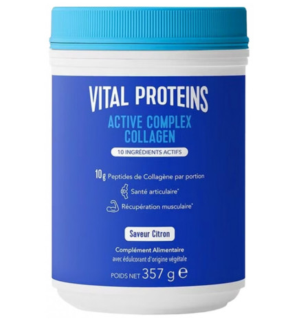Vital Proteins – Active Complex Collagen, 357 g – saveur citron