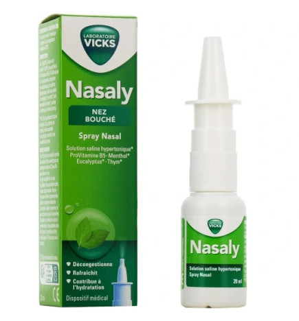 Nasaly – Spray Nasal Décongestionnant Nez Bouché, 20 ml