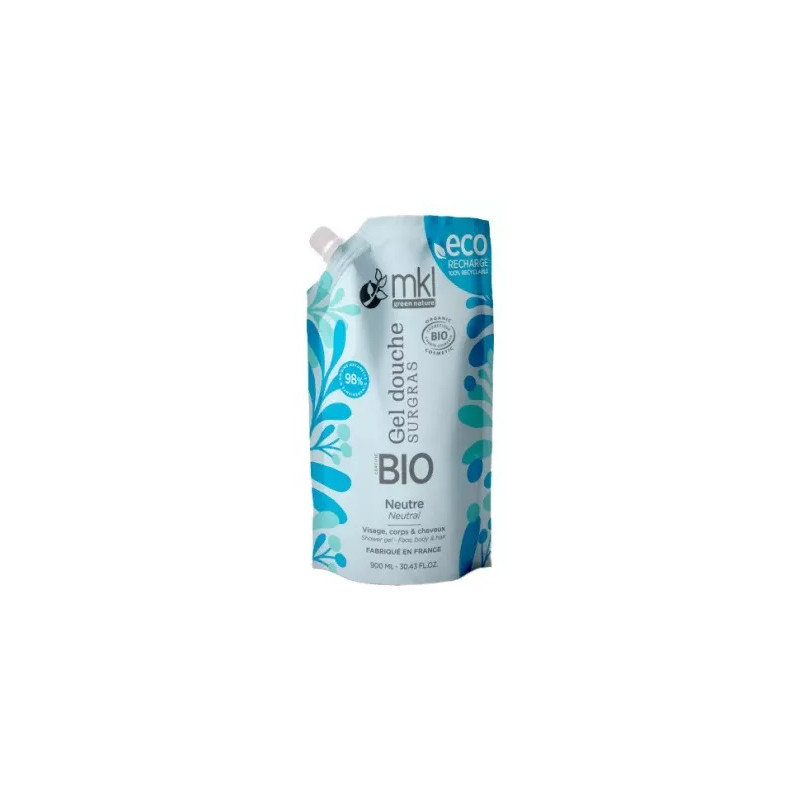 MKL GREEN NATURE - Gel Douche Éco-Recharge Bio, 900ml