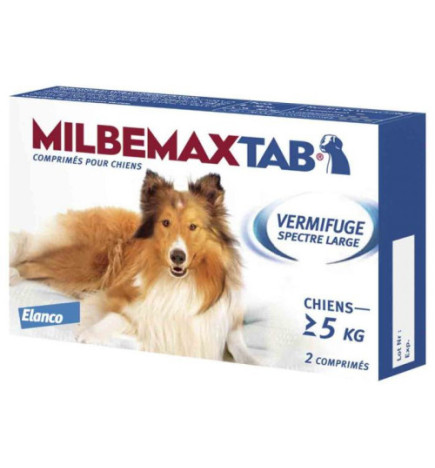 MILBEMAX – Vermifuge Large Spectre Chiens Adultes, 1 comprimé