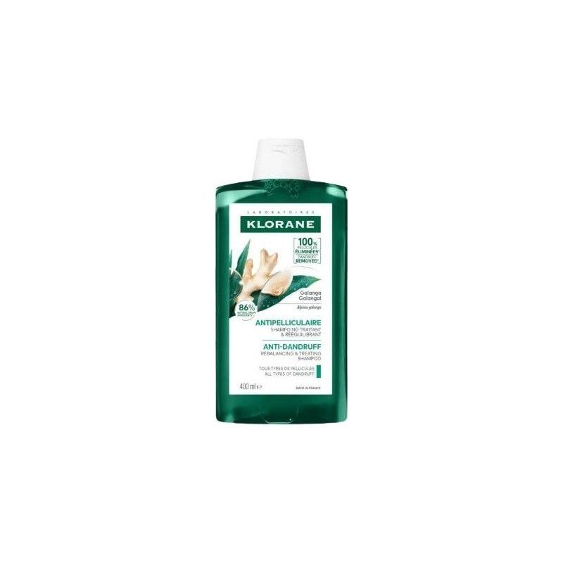 KLORANE - Shampoing antipelliculaire rééquilibrant au Galanga, 400ml