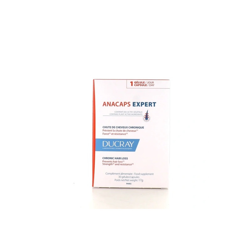 DUCRAY - Anacaps Expert complément alimentaire anti-chute chronique, 30 gélules