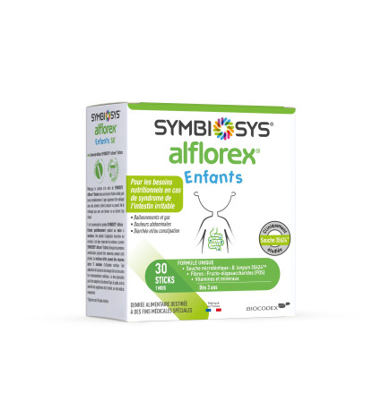 SYMBIOSYS –Alflorex Enfants complément alimentaire microbiotique, 30 sticks