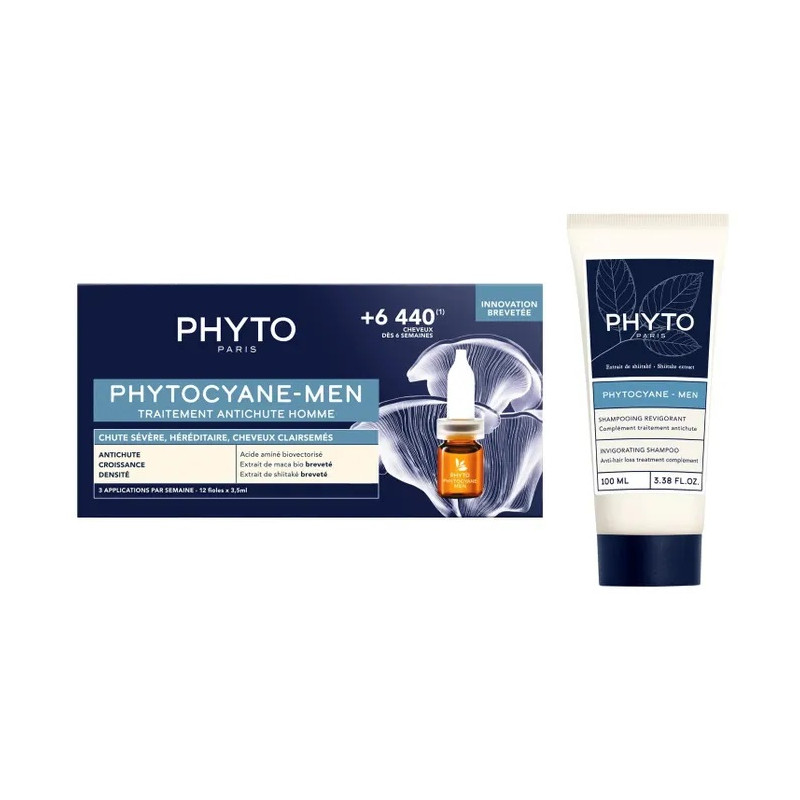 PHYTO – Coffret Antichute Homme Phytocyane-Men (Traitement + Shampooing)
