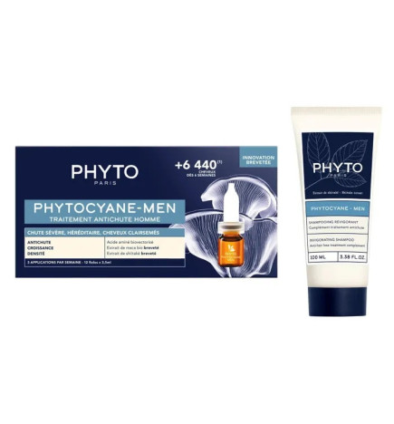 PHYTO – Coffret Antichute Homme Phytocyane-Men (Traitement + Shampooing)