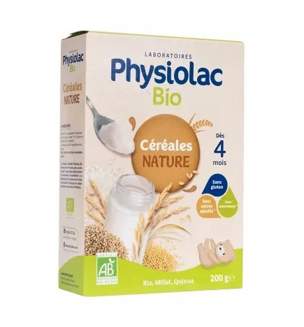 PHYSIOLAC – Céréales bio dès 4 mois, 200 g