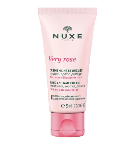 NUXE – Very Rose Crème Mains et Ongles, 50 ml