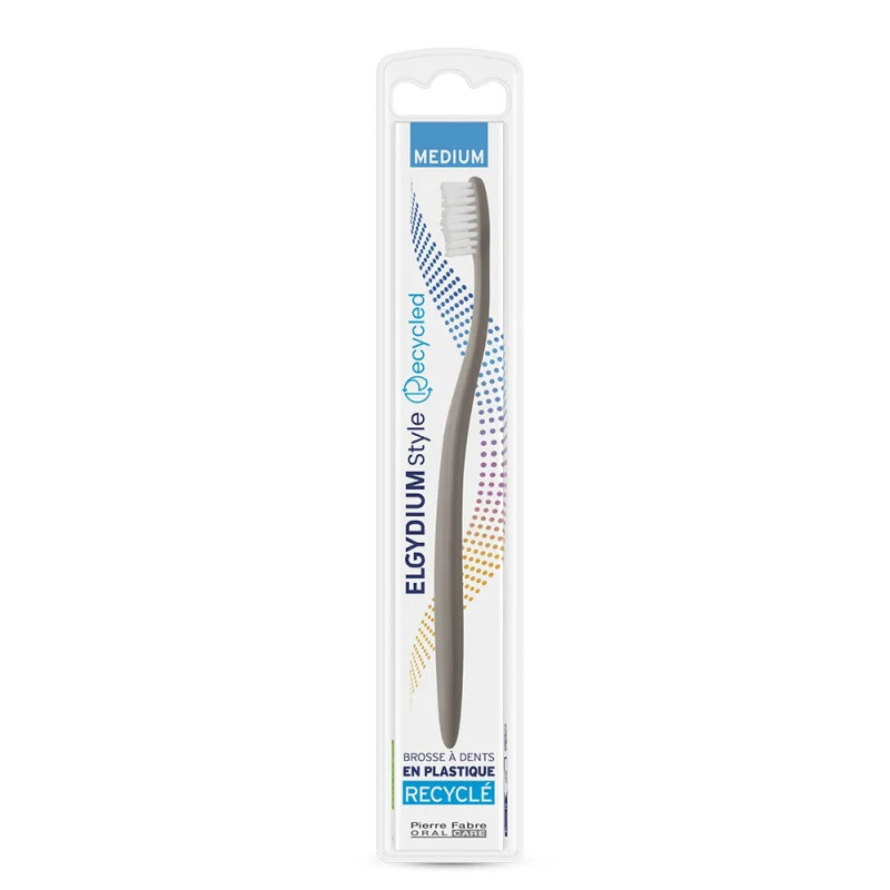 ELGYDIUM – Style Recycled Brosse à Dents Medium, x1