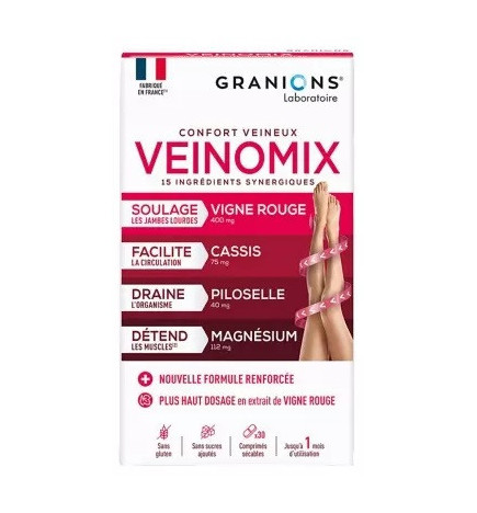 GRANIONS – Veinomix, 30 comprimés