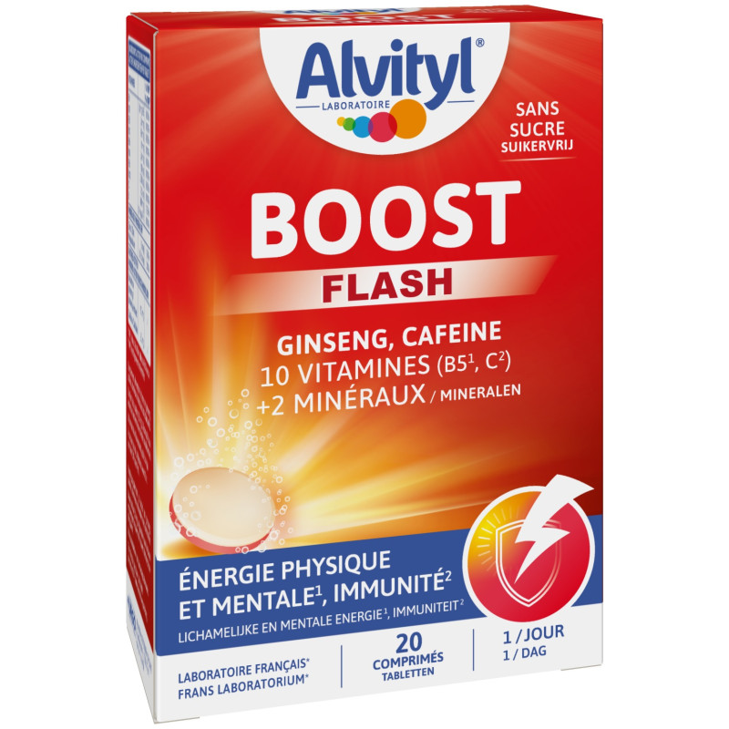 Alvityl – Boost ginseng & caféine, 20 comprimés effervescents