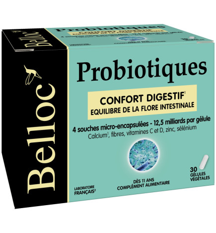 Belloc – Probiotiques, 30 gélules végétales