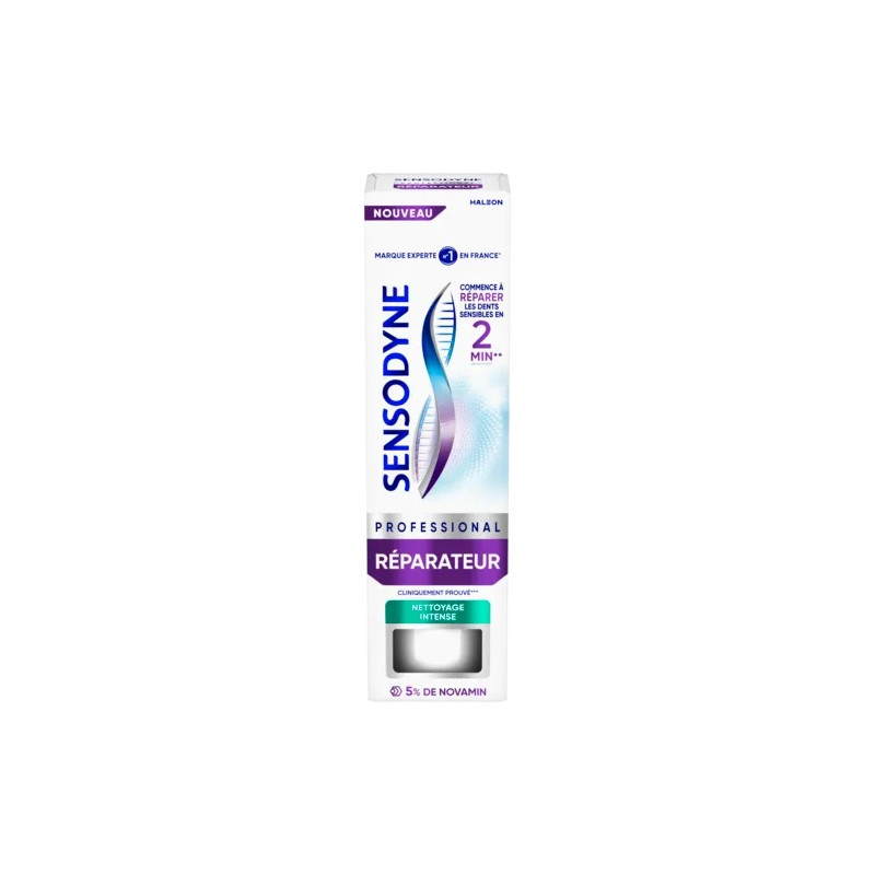 Sensodyne – Pro-Réparateur dentifrice nettoyage intense, 75 ml