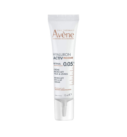 AVÈNE – Hyaluron Activ Procedure Crème Micro-Lift Yeux & Lèvres, 15 ml
