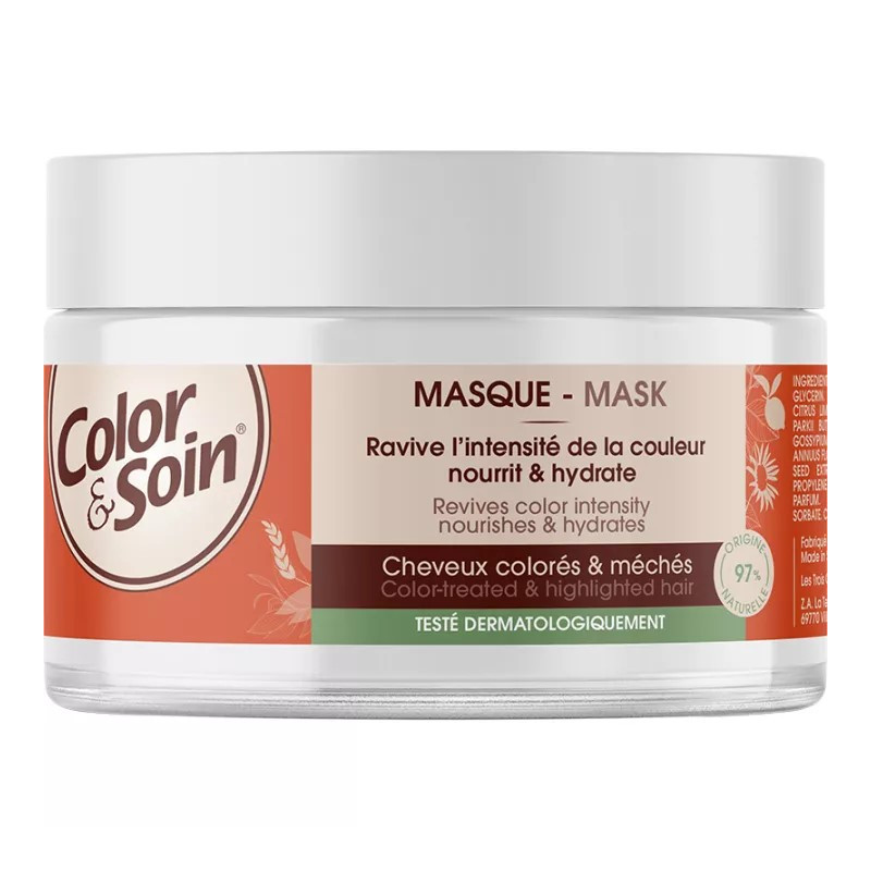 COLOR & SOIN – Masque Après-Shampooing Cheveux Colorés, Pot 200 ml
