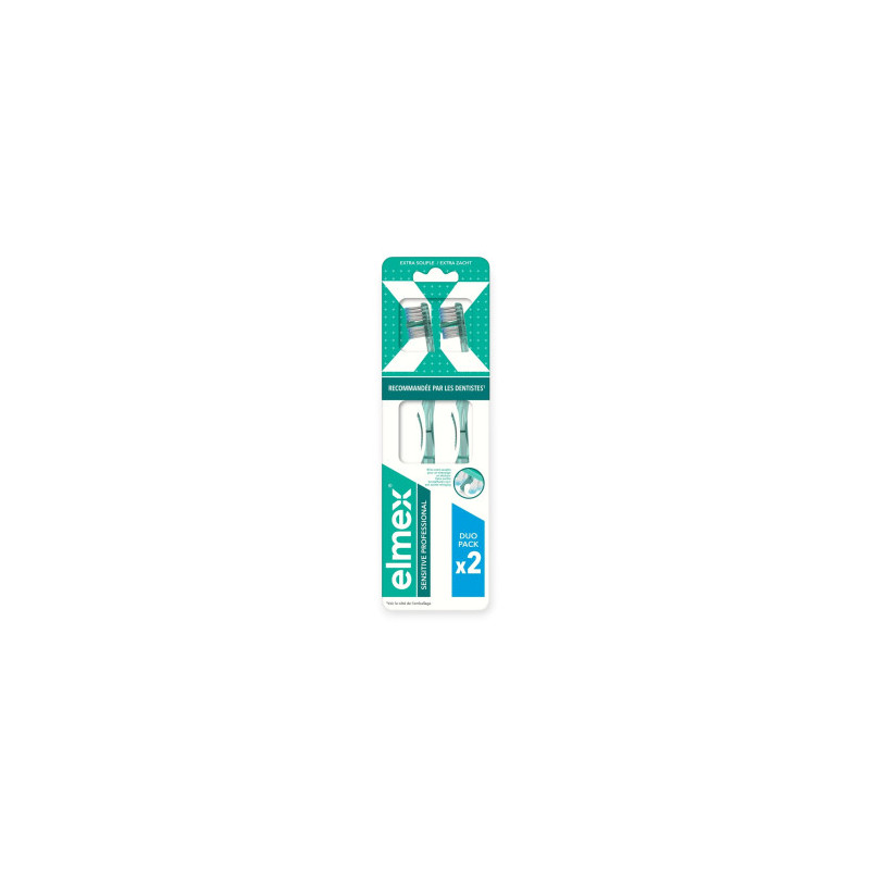 ELMEX – Sensitive Brosse à Dents Extra-Souple Lot de 2, 2 unités