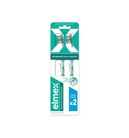 ELMEX – Sensitive Brosse à Dents Extra-Souple Lot de 2, 2 unités