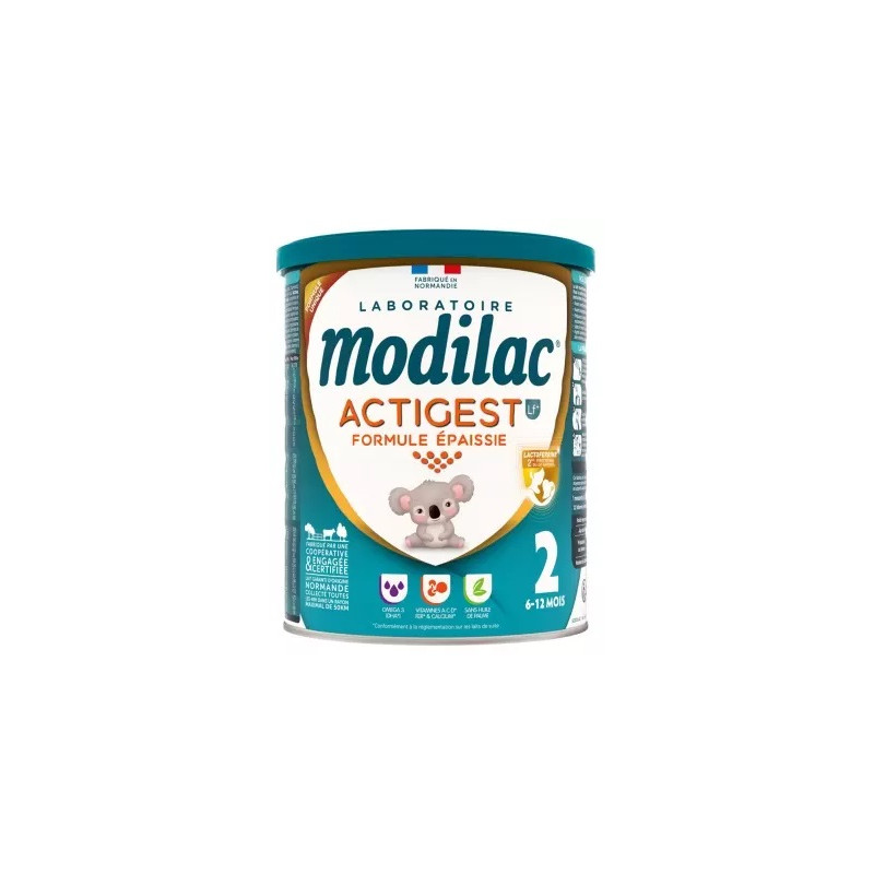 Modilac - Actigest 2e Âge - Lait en poudre épaissi – De 6 à 12 mois, 800 g