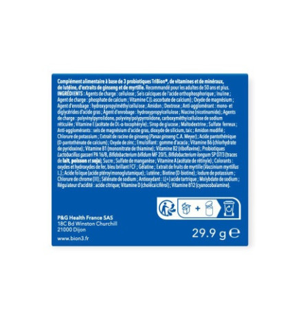 Bion3 – Énergie 50+ complément alimentaire, 30 comprimés