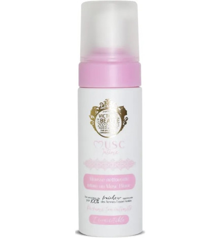 Musc Intime - Mousse Intime Nettoyante - Nettoyage doux et rafraîchissant – Musc Blanc, 150 ml