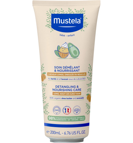 Mustela - Bébé Soin Démêlant et Nourrissant - Karité et Avocat bio, 150 ml