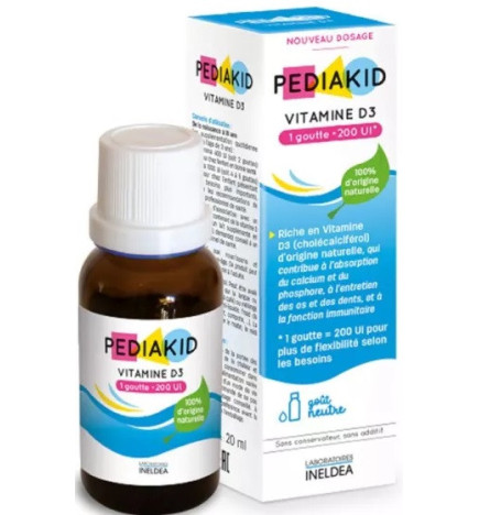 Pediakid – Vitamine D3 gouttes, 20 ml