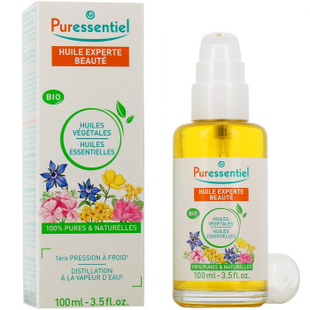 Puressentiel - Huile Experte Beauté Bio – Huiles végétales et essentielles, 100 ml