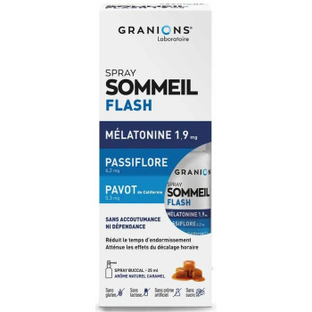 Granions - Spray Sommeil Flash - Endormissement rapide et relaxation, 25 ml