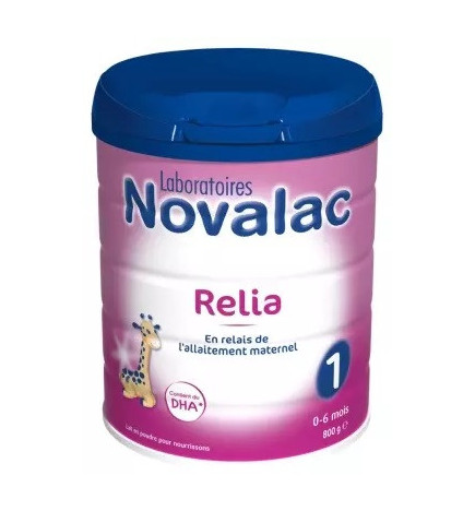 Novalac - Relia 1er Âge - Lait en poudre pour nourrissons – De 0 à 6 mois, 800 g