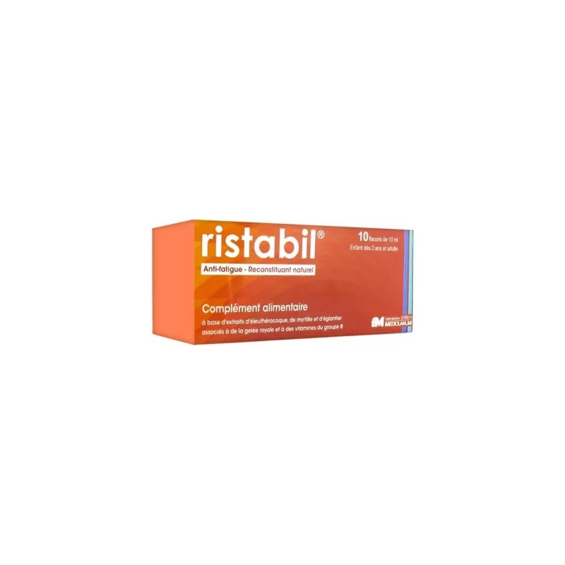 Leurquin Mediolanum - Ristabil - Anti-fatigue & reconstituant naturel, 10 flacons