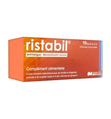Ristabil – Anti-fatigue & reconstituant naturel, 10 flacons