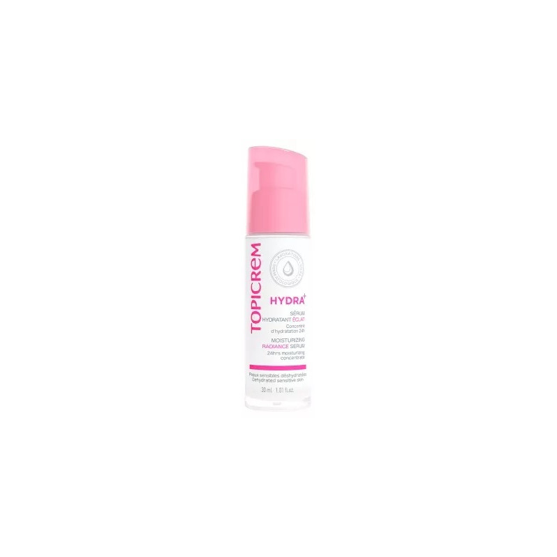 Topicrem - Hydra+ Ultra-Hydratant Sérum - Sérum concentré hydratation 24h & éclat, 30 ml