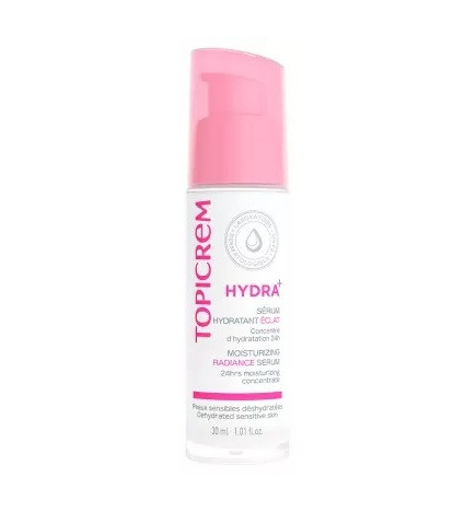 Topicrem – Hydra+ Ultra-Hydratant Sérum - Sérum concentré hydratation 24h & éclat, 30 ml