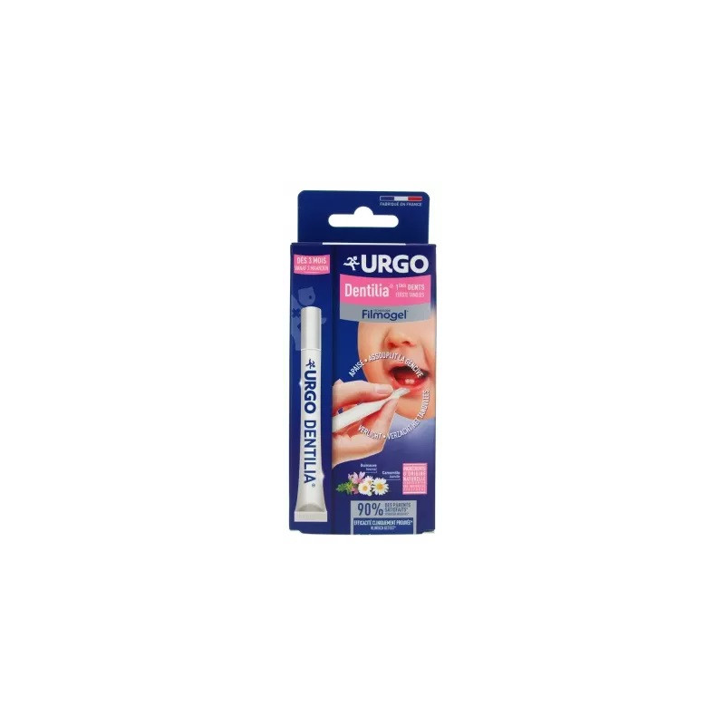 Urgo - Filmogel Dentilia Premières Dents - Gel apaisant gencives nourrisson, 10 ml