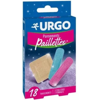 Urgo - Pansements Paillettes – 18 pansements, 2 formats