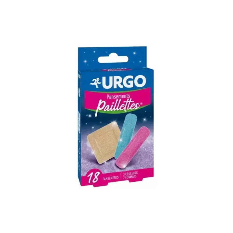Urgo - Pansements Paillettes – 18 pansements, 2 formats