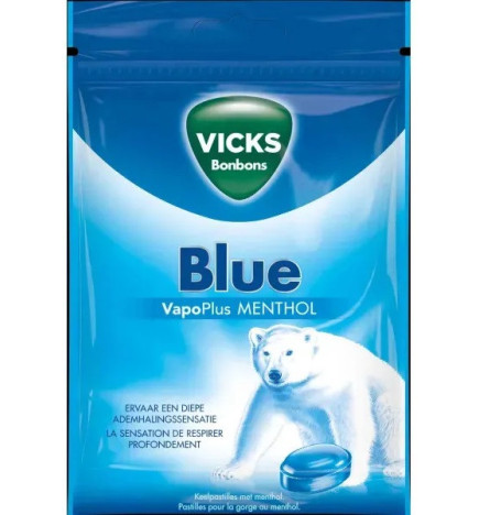 Vicks - Bonbons Menthe Verte - Fraîcheur immédiate & apaisent la gorge – 72 g