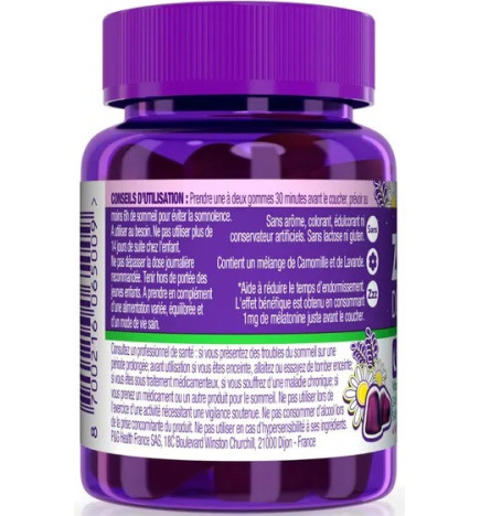 ZzzQuil – Doux Sommeil - Gommes à mâcher goût fruits des bois, 30 gommes
