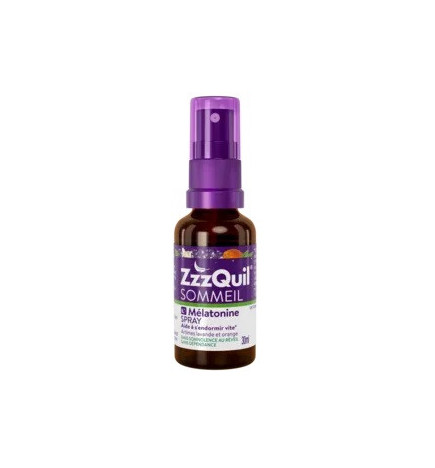 ZzzQuil Sommeil Spray - Mélatonine format nomade, 20 ml