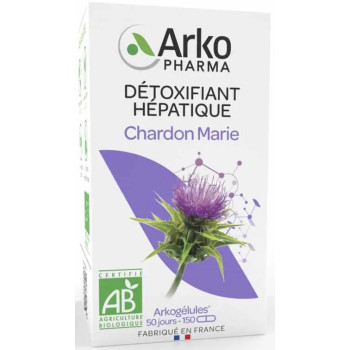 Arkopharma - Arkogélules BIO Chardon-Marie – Détox hépatique naturelle – 150 gélules
