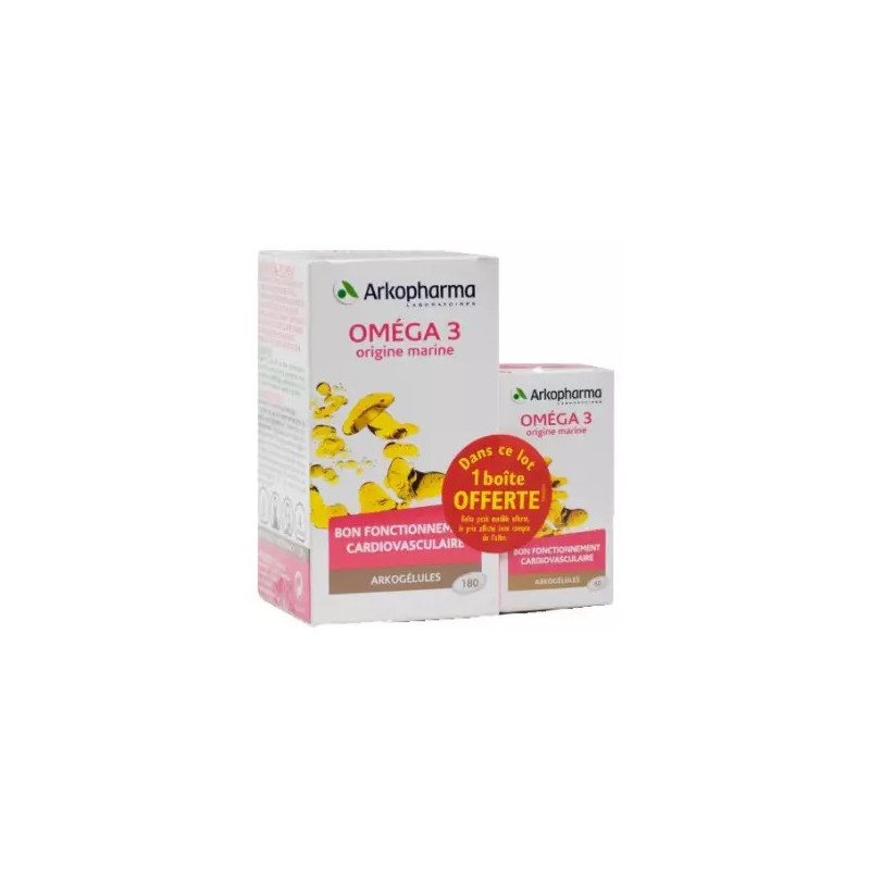 Oméga 3 – Origine marine – Riche en EPA & DHA – 120 gélules