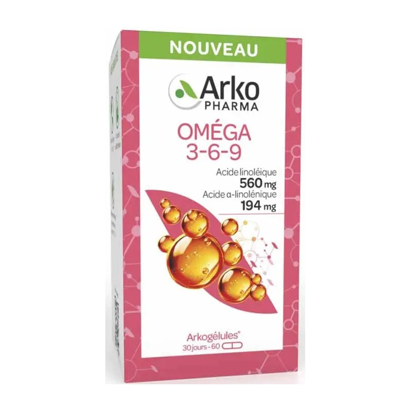 Arkopharma - Arkogélules® Oméga 3-6-9 – Équilibre nutritionnel – 60 capsules