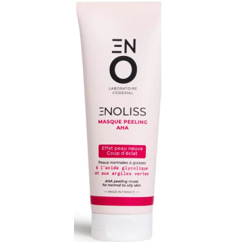 Enoliss – Masque Peeling AHA – Affine le grain de peau & ravive l’éclat, 50 ml